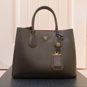 Prada Medium Saffiano Leather Double Bag